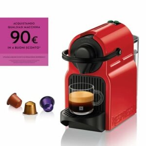 Nespresso Inissia XN1005, Macchina da caffè di Krups, 1260W, colore Ruby Red - Image 4