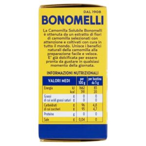 Bonomelli Camomilla Solubile Classica 20 bustine, Concentrato Estratto da Fiori Selezionati, Dona Momenti di Calma e Relax (100g) - Image 3