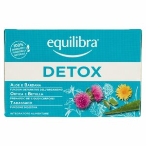 equilibra Integratori Alimentari Tisane, Tisana Detox, 100% Ingredienti Funzionali, Drenante, a Base di Aloe Vera, Ortica, Bardana, Betulla e Tarassaco, Materiali 100% Riciclabili, 15 Filtri - Image 3