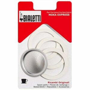 Bialetti 1 tazza di guarnizione di ricambio per piano cottura Moka Express (confezione da 3) - Image 1