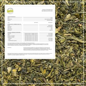 Sencha tè Verde Biologico 250g | Prezzo massimo | Confezione da 100 tazze | Delicato, leggermente erbaceo, ma sottilmente aspro e fiorito | Certificato Fairbiotea | Biotiva - Image 3