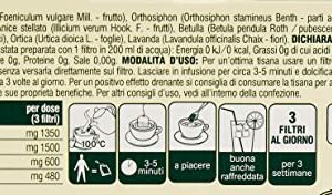 L'angelica, Tisana Drenante, Tisana Funzionale Che Favorisce il Drenaggio e L'Eliminazione dei Liquidi in Eccesso Grazie a Ortosiphon e Finocchio - Confezione da 18 Filtri - Image 3