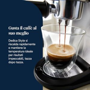 De’Longhi Dedica Style – Perfetto Macchina da Caffè Espresso, Compatibile con Cialde ESE, Montalatte Manuale per Cappuccino, - Image 5
