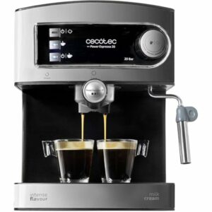 Cecotec Macchina da Caffè Espresso Power Espresso 20. 850 W, Pressione 20 Bar, Serbatoio 1,6 L, Uscita A Doppio Braccio, Vapo - Image 1
