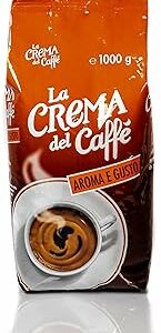 La Crema del Caffè Aroma e Gusto, Caffè in Grani 1kg dagli Aromi Intensi di Pane Tostato e Cacao Amaro con Note Speziate, ... - Image 1