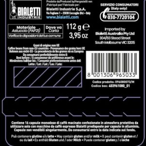Bialetti Caffè D'Italia, Multipack 128 Capsule, 8 Box Da 16 Capsule, Napoli, Intensità 10, Compatibili con Macchine Bialetti sistema chiuso, 100% Alluminio - Image 3