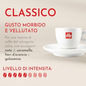 illy, Caffè in Capsule Iperespresso CLASSICO, 100% Arabica con Note di Fiori d'Arancio e Gelsomino, Gusto Morbido e Retrogusto Dolce, 6 Confezioni da 18 (108 Capsule Totali) - Image 3
