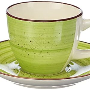 Tognana Art & Pepper, Set 6 Tazzine Caffè Con Piatto cc 90, 12 Pezzi, Stoneware, Multicolore - Image 4