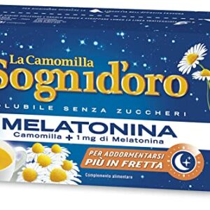 Camomilla Sogni d'oro solubile con melatonina, 16 Filtri, senza zuccheri e glutine, immediatamente solubile, facile da preparare, sonno rapido. - Image 2