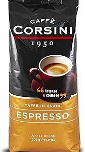 Caffè Corsini - Caffè in Grani Espresso, Miscela dal Gusto Intenso e Cremoso, 1 Kg - Image 1