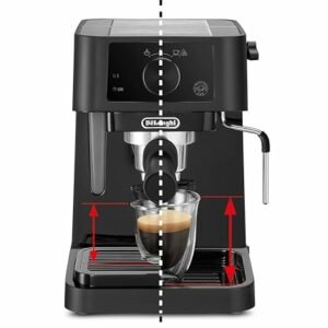De'Longhi Stilosa EC235.BK Macchina manuale da Caffè Espresso e Cappuccino, Caffè in Polvere o in Cialde E.S.E., Montalatte c - Image 5
