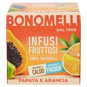 Bonomelli Infusi Fruttosi, Papaya e Arancia, Confezione da 12 Filtri, Gusto Esotico e Fresco, Infusione a Caldo e a Freddo, Ingredienti 100% Naturali (24g) - Image 3
