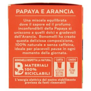 Bonomelli Infusi Fruttosi, Papaya e Arancia, Confezione da 12 Filtri, Gusto Esotico e Fresco, Infusione a Caldo e a Freddo, Ingredienti 100% Naturali (24g) - Image 5