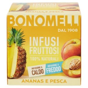 Bonomelli Infusi Fruttosi, Ananas e Pesca, Confezione da 12 Filtri, Gusto Dolce e Vellutato, Infusione a Caldo e a Freddo, Ingredienti 100% Naturali (24g) - Image 3