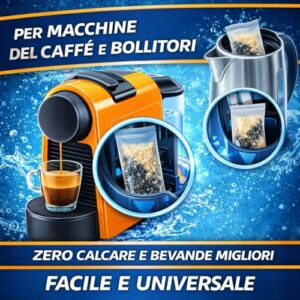 PHURE Addolcitore Acqua Antibatterico Filtro Anticalcare Universale per tutte le Macchine da Caffè e Bollitori, indicato per - Image 5