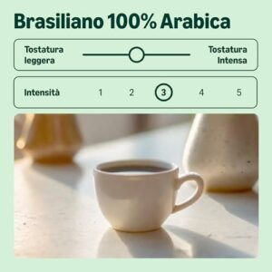 by Amazon Caffè in Grani Brasiliano, Tostatura Media, 1kg (2 Confezioni da 500g) - Certificato Rainforest Alliance - Image 3