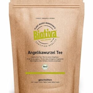 Tè di radice di Angelica biologico 100g | Angelica Archangelica | Imbottigliato e controllato in Germania | Biotiva - Image 1