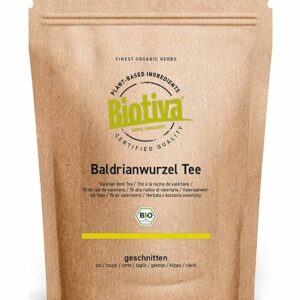 Tè di radice di valeriana biologico 100g | Valerianae Radix | Valeriana | tè alle erbe | imbottigliato in Germania | vegan | Biotiva - Image 1