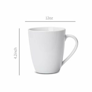 Amazon Basics tazze in porcellana, confezione da 12, 355 ml, Bianco - Image 5