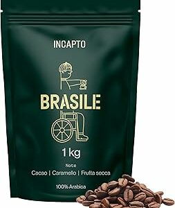 Incapto Caffè in Grani di Specialità 1kg | Origine Brasile | 100% Arabica | Specialty Coffee 84 punti SCA | Tostatura Natu... - Image 1