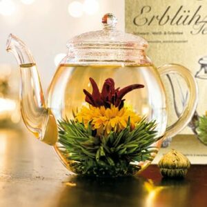 Creano 6x Fiori di Tè Bianco, Verde e Nero in Scatola Regalo Magnetica con Goffratura Argento – Set Elegante di Tè Fiorito,… - Image 3