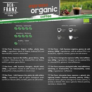 Der-Franz Espresso biologico caffè, chicchi interi, 1000 g - Image 4