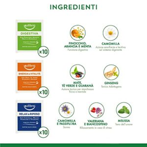 Equilibra, Cofanetto Tisane Funzionali, 60 bustine, 6 Varianti, Tisane Detox, Energia, Pancia Piatta, Digestiva, Relax, Snella&in Linea, Idea Regalo, con Materiali Riciclabili, Ottime Anche a Freddo - Image 4