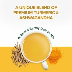 VAHDAM Golden Milk Latte in Polvere Curcuma & Ashwagandha | 100 g–40 Tazze | Senza Caffeina, Senza Zuccheri Aggiunti | Prep… - Image 4