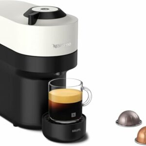 Nespresso Vertuo Pop, Macchina da caffè di Krups, Nuovo Sistema Capsule Nespresso Vertuo, Serbatoio acqua 0,56L, Coconut Whit - Image 1