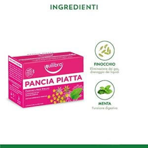 Equilibra Integratori Alimentari Tisane, Tisana Pancia Piatta, 100% Ingredienti Funzionali per la Digestione, con Finocchio… - Image 3