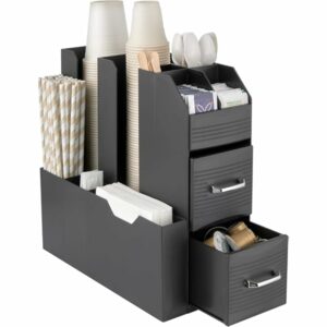 Baroni Home Coffee Station Porta Caffè Professionale, 11 scomparti, Porta Capsule con Divisione a Scomparti, capacità 55 caps - Image 1