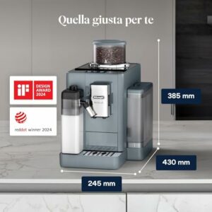 De’Longhi Rivelia – Perfetto Macchina da Caffè Automatica, LatteCrema Montalatte Automatico, 16 Bevande in un Solo Tocco, Dis - Image 4