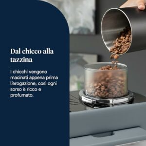 De’Longhi Rivelia – Perfetto Macchina da Caffè Automatica, LatteCrema Montalatte Automatico, 16 Bevande in un Solo Tocco, Dis - Image 5