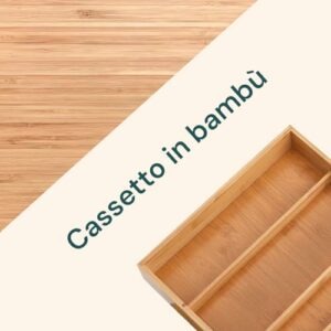 Avilia Porta Cialde in Bambù con Cassetto e Ripiano in Vetro – Organizer per Cialde, Capsule e Tisane – Porta Capsule Caffè, - Image 4