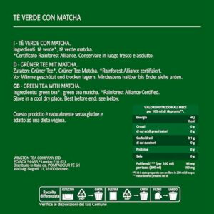 Sir Winston Tea, Tè Verde Matcha, 60 Filtri (3 Confezioni da 20 Filtri), Un Classico della Tradizione Giapponese, Certifica… - Image 3