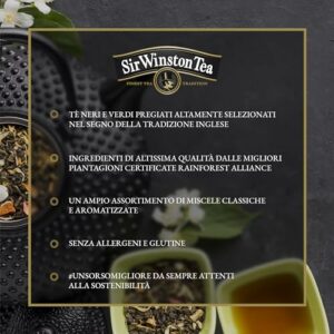 Sir Winston Tea, Tè Verde Matcha, 60 Filtri (3 Confezioni da 20 Filtri), Un Classico della Tradizione Giapponese, Certifica… - Image 4