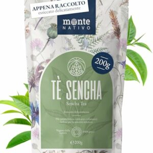 Sencha The Verde Monte Nativo (200g) - Tè Verde Sfuso - Tè Verde Sencha di Qualità Superiore - Te Regalo - Tè Alle Erbe - Image 2