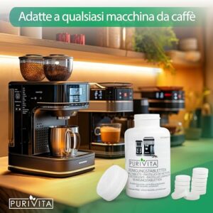 PURIVITA® Pastiglie per Pulire Calcare Macchina Caffè [30 PEZZO] - Pastiglie Pulizia Detergenti Macchina Caffè - Pastiglie An - Image 4