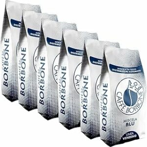 Caffè Borbone in grani miscela Blu 1 kg x 6 - Image 1