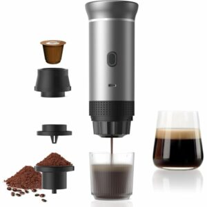 Vunzo Macchina per caffè espresso elettrica portatile, auto-riscaldamento con USB-C, macchina da caffè a capsula Mini, macchi - Image 1