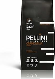 Pellini Caffè Crema Intensa – Caffè in Grani, Miscela di Arabica e Robusta dal Gusto Morbido e Bilanciato con Note di Caca... - Image 1