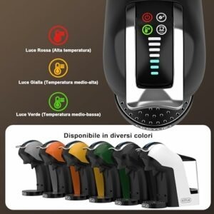 Macchina da caffè a capsule, per Nespresso, per Dolce Gusto, capsule A Modo Mio, caffè in polvere (44 mm) e caffè macinato, c - Image 4