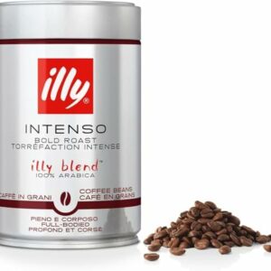 illy, Caffè in Grani da Macinare INTENSO, 100% Arabica con Note di Cacao e Frutta Secca, Retrogusto Pieno e Corposo, 1 Bar... - Image 2