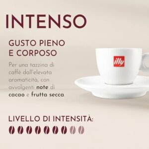 illy, Caffè in Grani da Macinare INTENSO, 100% Arabica con Note di Cacao e Frutta Secca, Retrogusto Pieno e Corposo, 1 Bar... - Image 3