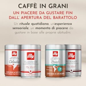 illy, Caffè in Grani da Macinare INTENSO, 100% Arabica con Note di Cacao e Frutta Secca, Retrogusto Pieno e Corposo, 1 Bar... - Image 4
