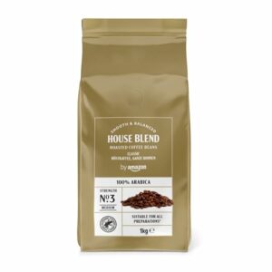 by Amazon House Blend, in grani di caffè, tostatura media, 1 kg, certificato Rainforest Alliance - Image 2