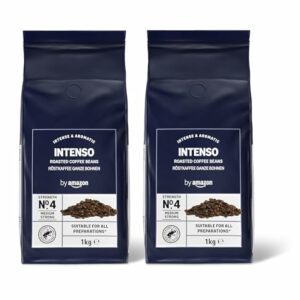 by Amazon Caffè in Grani Intenso, Tostatura Scura, 2kg (2 Confezioni da 1kg) - Certificato Rainforest Alliance - Image 2