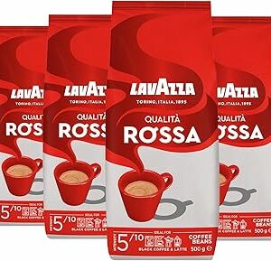 Lavazza, Qualità Rossa, Caffè in Grani, con Note Aromatiche di Cioccolato e Frutta Secca, Arabica e Robusta, Intensità 5/1... - Image 1