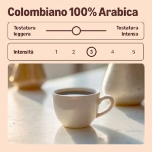by Amazon Chicco di Caffè Colombiani, Tostatura Media, 1Kg (2 confezioni x 500g) - Certificato Rainforest Alliance - Image 3
