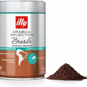 illy, Caffè Macinato per Espresso Arabica Selection Brasile Cerrado Mineiro, 100% Arabica con Note di Caramello e Frutta S... - Image 2